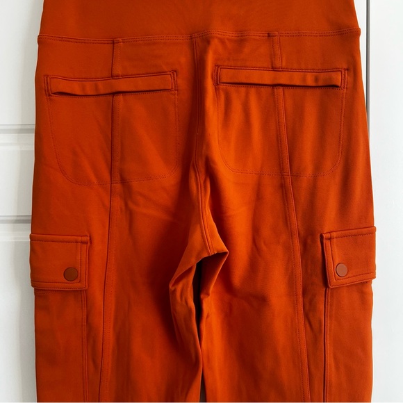 Athleta Delaney Straight Cargo Pants in Orange Sz XS Tall - Picture 5 of 12